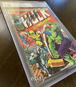 Incredible Hulk 181 PGX 7.0 SIGNED 1974 Comic Book Stan Lee Auto Signature
