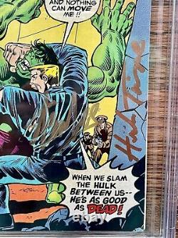 Incredible Hulk #182 CBCS NOT CGC 8.0 1974 Signed Stan Lee Herb Trimpe