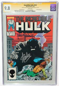 Incredible Hulk 333 Cgc 9.8 Ss Signed 2x Stan Lee & Todd Mcfarlane Art White Pgs