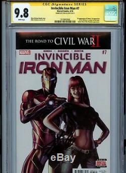 Invincible Iron Man 7 CGC 9.8 Signed by Stan Lee (Marvel 2016) 1st Riri Williams
