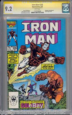Iron Man # 206 Cgc 9.2 Ss Stan Lee Signed Single Highest Graded #1197728006