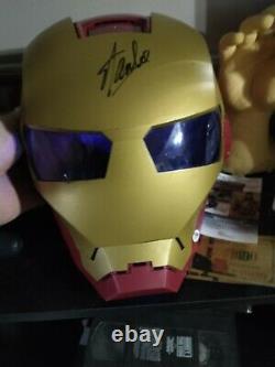 Iron Man Helmet Stan Lee Signed OLD SCHOOL Fullsize Helmet Coa Dna