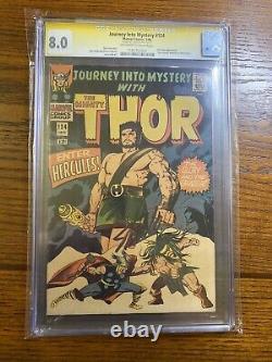 JOURNEY INTO MYSTERY #124 CGC 8.0 SS Stan Lee Signed Only 8 SS Copies Higher