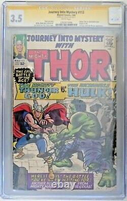 Journey Into the Mystery #112 CGC 3.5 Signed by Stan Lee