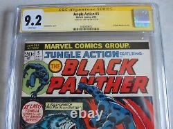 Jungle Action #5 CGC 9.2 Signed By Stan Lee 1st Black Panther Title