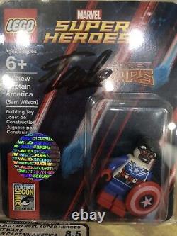 LEGO CAPTAIN AMERICA MINIFIGURE 2015 SDCC SANDIEGO COMIC CON By Signed Stan Lee