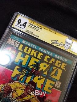 Luke Cage, Hero for Hire #1 CGC 9.4 STAN LEE signed