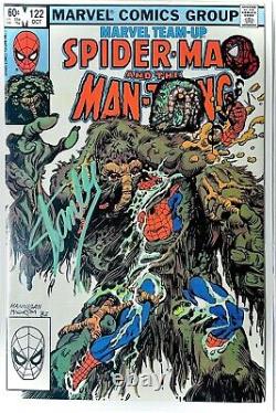 MARVEL T. U. SPIDERMAN AND MAN-THING #122 Stan Lee & Al Milgrom Signed Remark 1/1