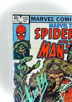 MARVEL T. U. SPIDERMAN AND MAN-THING #122 Stan Lee & Al Milgrom Signed Remark 1/1