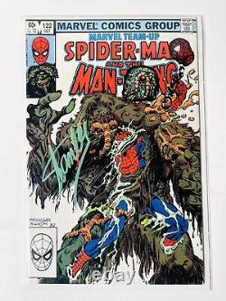 MARVEL T. U. SPIDERMAN AND MAN-THING #122 Stan Lee & Al Milgrom Signed Remark 1/1