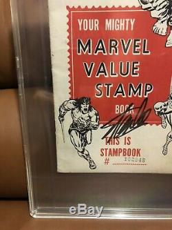 MARVEL VALUE STAMP BOOK SIGNED STAN LEE 1974 (Hulk 181 killer) (LOOK)
