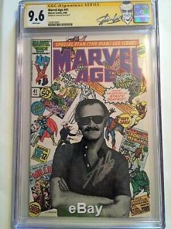 Marvel Age 41 Cgc 9.6 Signed By Stan Lee
