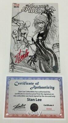 Marvel Amazing Spider-man #15 B&W Turner Sketch Variant Signed by Stan Lee withCOA