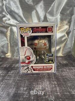 Marvel Avengers Grinning Ultron Funko Pop Signed by Stan Lee with PSA & Protector