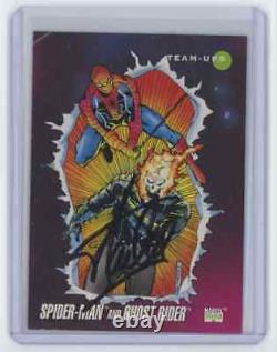 Marvel Cards Spider Man And Ghost Rider #72 Signed Autographed By Stan Lee