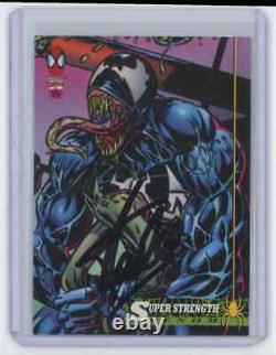 Marvel Cards Super Strength #18 Signed Autographed By Stan Lee