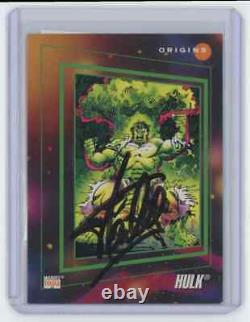 Marvel Cards The Hulk Signed Autographed By Stan Lee