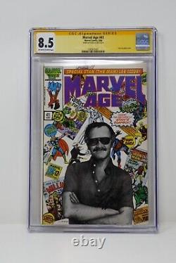 Marvel Comics 1986 Marvel Age #41 Signed By Stan Lee CGC 8.5 Very Fine +