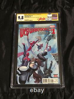 Marvel Comics 2016 Web Warriors #1 CGC 9.8 NM/M with White Page STAN LEE SIGNED