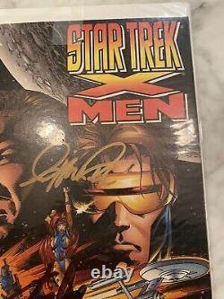 Marvel Comics Star Trek X Men #1 Signed by 3 Stan Lee, Shatner, Silvestri