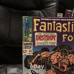 Marvel Fantastic Four 68 Nov 1967 Signed By Stan Lee. The Hero Initiative Coa