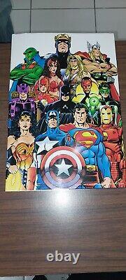 Marvel Hardcover lot signed by Stan Lee, Chris Hemsworth, George Perez +3 withCOA