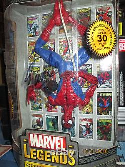 Marvel Legends Icons Spider-man 12 Inch Signed Stan Lee Upside Down Coa