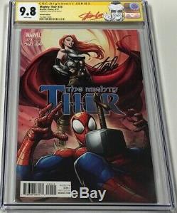Marvel Mighty Thor #20 Mary Jane Variant Signed by Stan Lee CGC 9.8 SS Red Label