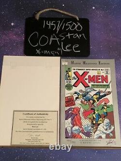 Marvel Milestone Edition X-Men #1 Stan Lee Signed COA Comic 1st Professor Team