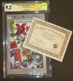 Marvel Milestone X-men Cgc Ss 9.2 Signed By Stan Lee And Co-creator Jack Kirby