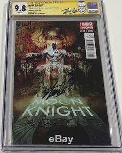 Marvel Moon Knight #1 Variant Signed by Stan Lee & Bill Sienkiewicz CGC 9.8 SS