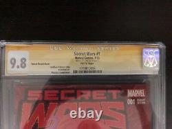 Marvel Secret Wars #1 Cgc 9.8 Ss White Pages Signed Stan Lee Rare
