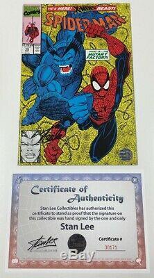 Marvel Spider-man #15 Signed by Stan Lee withCOA X-men Beast Appearance / Cover