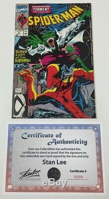 Marvel Spider-man #2 Torment Signed by Stan Lee withCOA Todd McFarlane Cover 1990