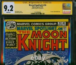 Marvel Spotlight #28 CGC SS 9.2? SIGNED by STAN LEE? 1st Solo MOON KNIGHT 1976