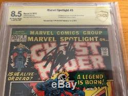 Marvel Spotlight #5 Signed By Stan Lee, Cbcs Graded, 1st Appearance Ghost Rider