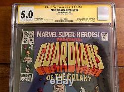 Marvel Super Heroes 18 1st Guardians of the Galaxy CGC 5.0 Signed Stan Lee Rare