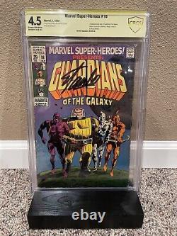 Marvel Super Heroes #18 CBCS 4.5 Signed By Stan Lee 1st Guardians App 1969