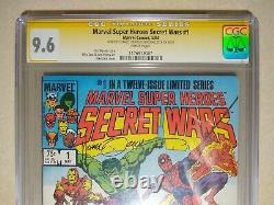 Marvel Super Heroes Secret Wars #1 CGC 9.6 SS X2 Signed STAN LEE & Mike Zeck