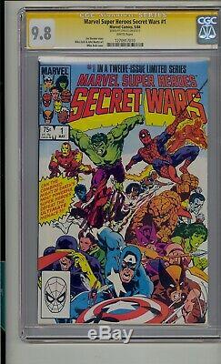 Marvel Super Heroes Secret Wars #1 Cgc 9.8 Ss Signed Stan Lee White Pages #8