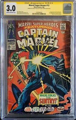 Marvel Super-heroes #13 Cgc 3.0 Gd/vg 1968 Signed By Stan Lee! Marvel Comics
