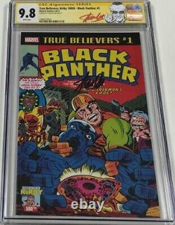 Marvel True Believers Black Panther #1 Signed by Stan Lee CGC 9.8 SS Red Label