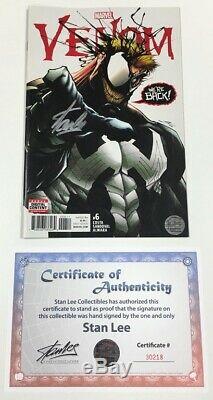 Marvel Venom #6 1st Print Eddie Brock Returns Signed by Stan Lee withCOA