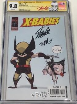 Marvel X-Babies #3 Signed by Stan Lee & Skottie Young CGC 9.8 SS Red Label