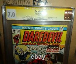 Marvel comics Daredevil 131 1st appearance Bullseye Signed CGC 7.0 Stan lee