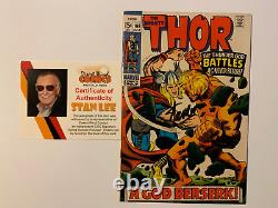 Mighty Thor #166 signed by Stan Lee with COA. 2nd app. Of Him (Adam Warlock)