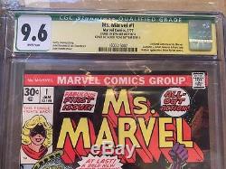 Ms. Marvel #1 (Jan 1977, Marvel) CGC 9.6 SS SIGNED BY STAN LEE Movie Qualified