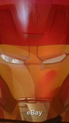 NO RESERVE Iron Man Helmet Signed Stan Lee Authentic Excelsior COA Marvel