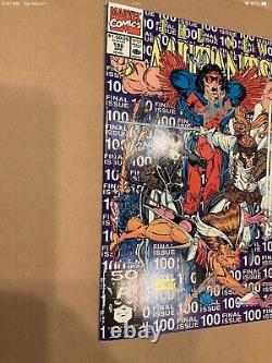 New Mutants #100 1st X-Force 1991 Signed By Stan Lee And Liefeld NM