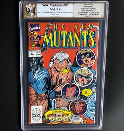 New Mutants #87 3x Signed Stan Lee + Mcfarlane + Liefeld Pgx 9.4 1st Cable
